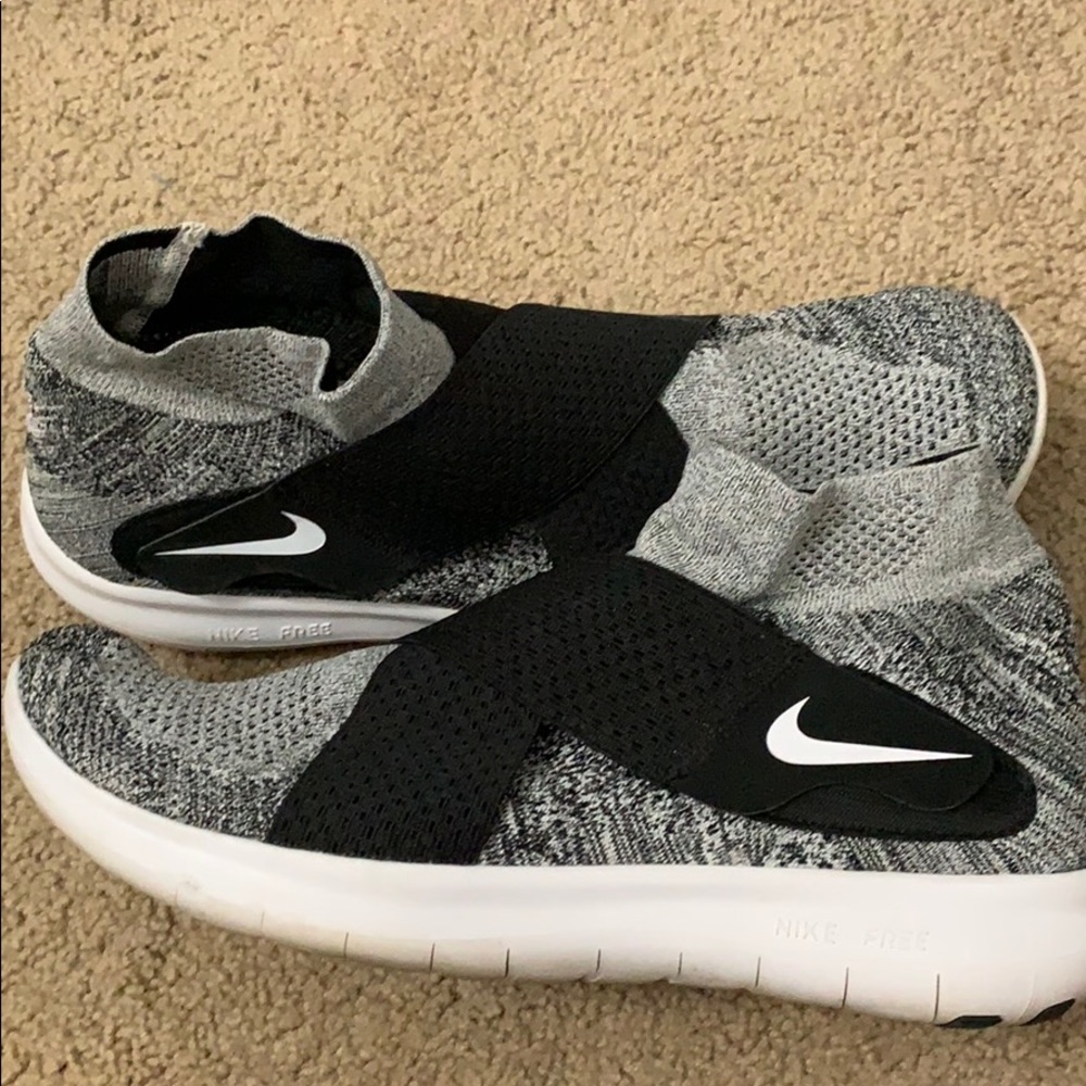 Men’s Nike Free Run Motion Flyknit 2017 Black/Grey